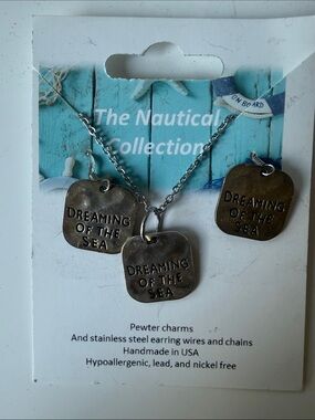 "Dreaming of the Sea" Silver Pendant Necklace